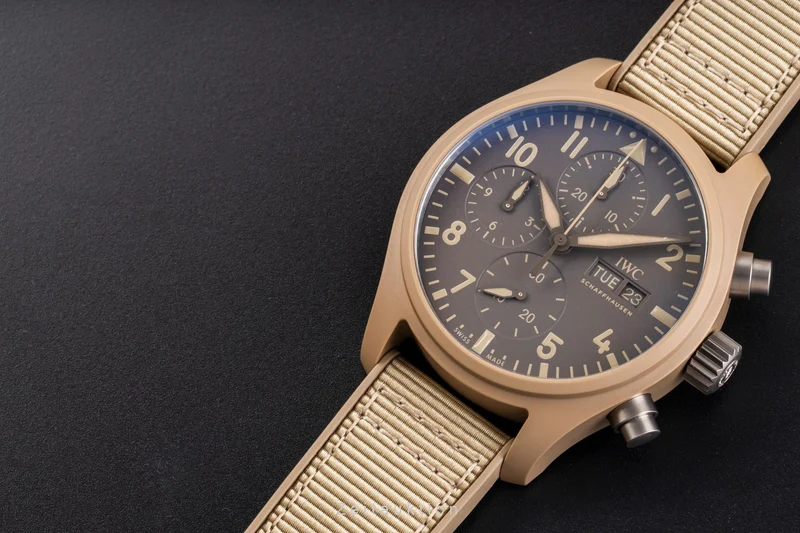 IWC Fliegeruhr chronograph ceramic / titanium automatic men's watch IW389402 LP: 12700EUR [2505411]
