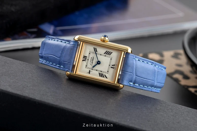 Cartier Tank silver-gilt quartz women's watch W1013654, 2415 [2504825]