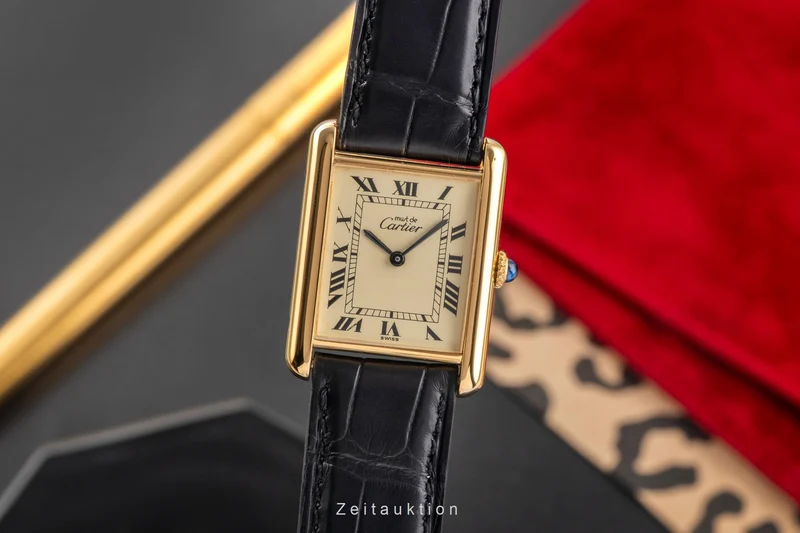 Cartier Tank silver-gilt manual winding unisex 6 [2504166]