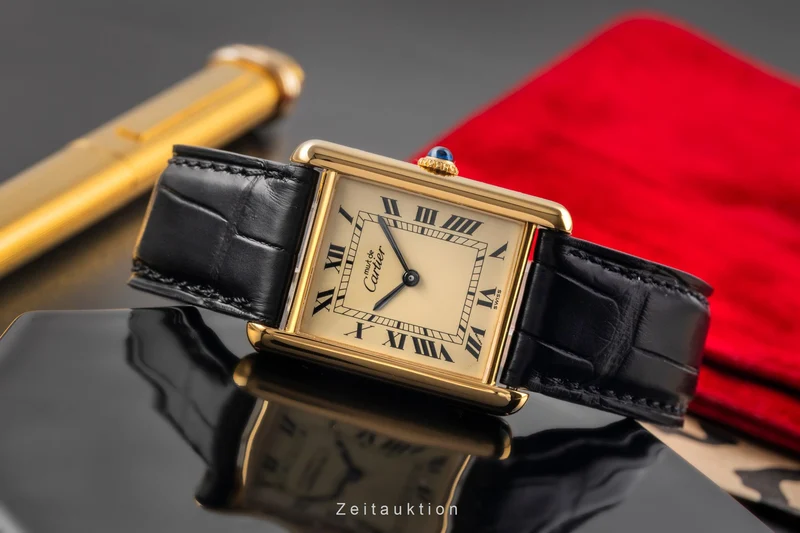 Cartier Tank silver-gilt manual winding unisex 6 [2504166]