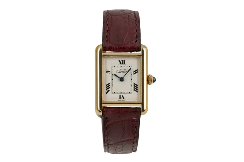 Cartier Tank silver-gilt quartz women's watch W1013654, 2415 [2504014]