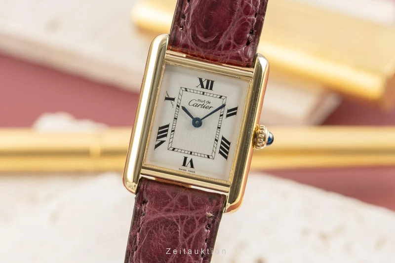Cartier Tank silver-gilt quartz women's watch W1013654, 2415 [2504014]