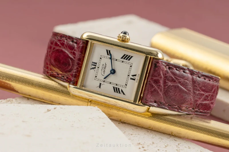 Cartier Tank silver-gilt quartz women's watch W1013654, 2415 [2504014]