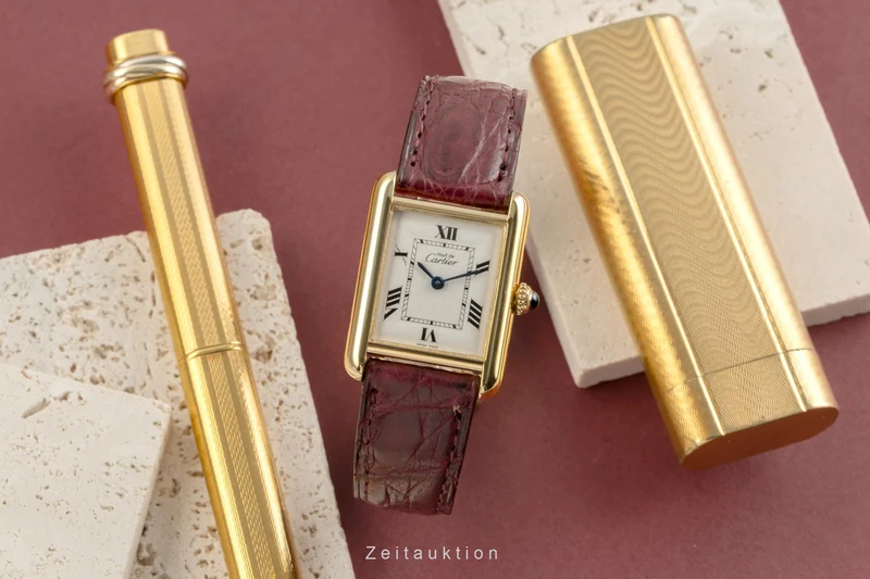 Cartier Tank silver-gilt quartz women's watch W1013654, 2415 [2504014]