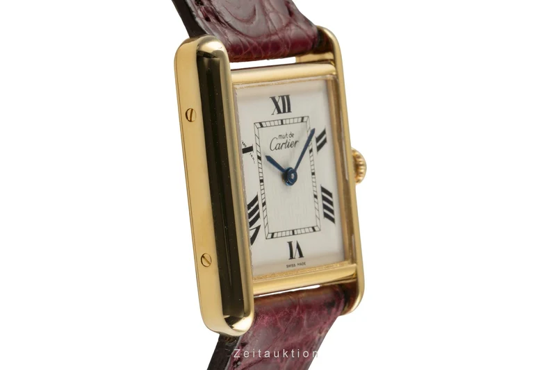 Cartier Tank silver-gilt quartz women's watch W1013654, 2415 [2504014]