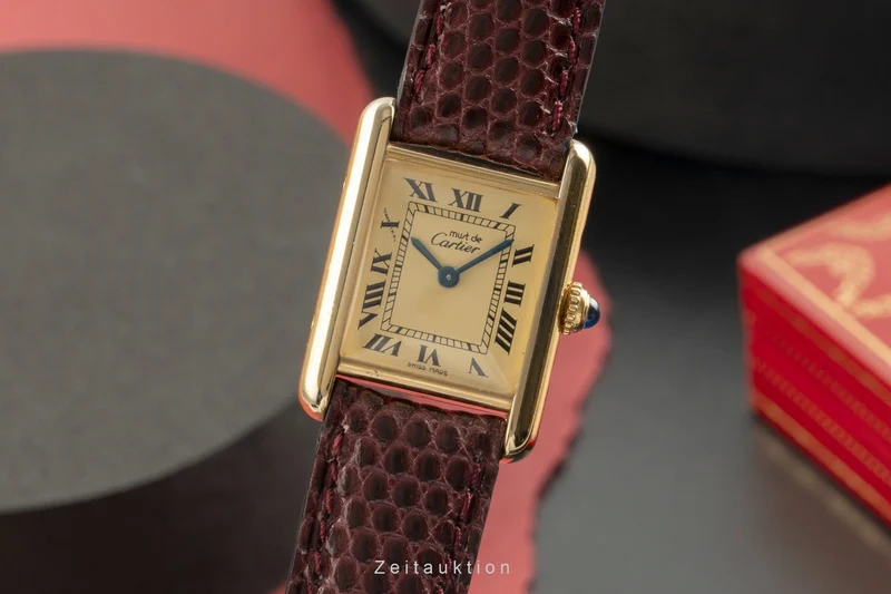 Cartier Tank silver-gilt quartz women's watch W1001354, 5057001 [2504022]