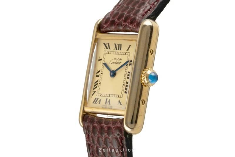 Cartier Tank silver-gilt quartz women's watch W1001354, 5057001 [2504022]