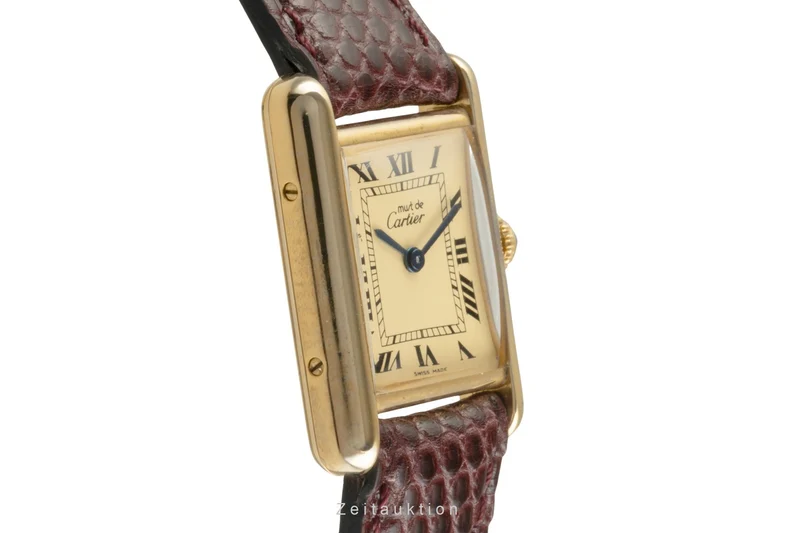 Cartier Tank silver-gilt quartz women's watch W1001354, 5057001 [2504022]