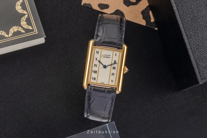 Cartier Tank silver-gilt quartz unisex 1615 [2503708]