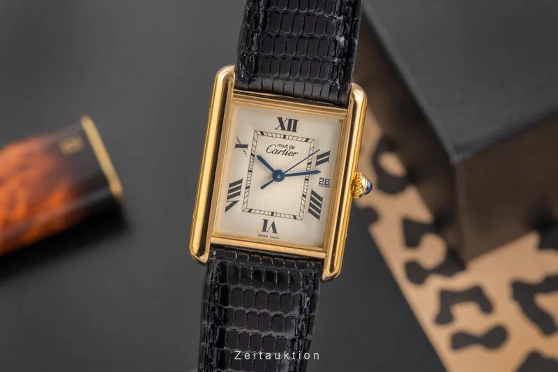 Cartier Tank silver-gilt quartz unisex W1013754, 2413 [2504018]