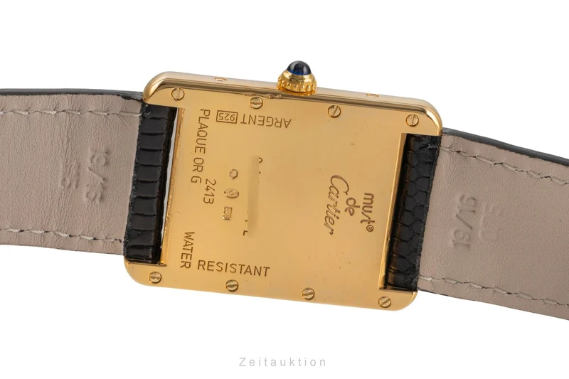 Cartier Tank silver-gilt quartz unisex W1013754, 2413 [2504018]