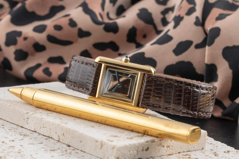 Cartier Tank silver-gilt quartz women's watch 366001, 849 191 23 [2503583]