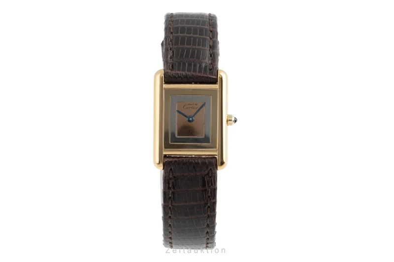 Cartier Tank silver-gilt quartz women's watch 366001, 849 191 23 [2503583]