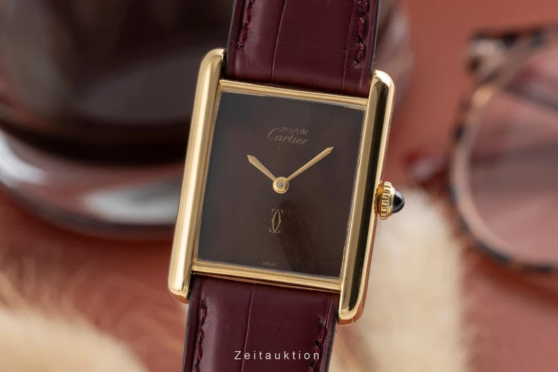 Cartier Tank silver-gilt manual winding unisex 6 [2504381]