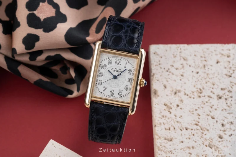 Cartier Tank silver-gilt quartz unisex W1013954, 2413 [2504078]