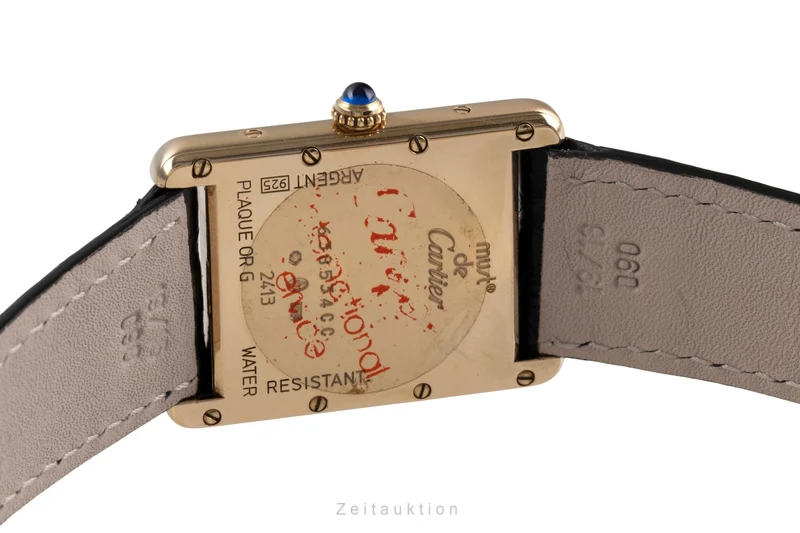 Cartier Tank silver-gilt quartz unisex W1013954, 2413 [2504078]