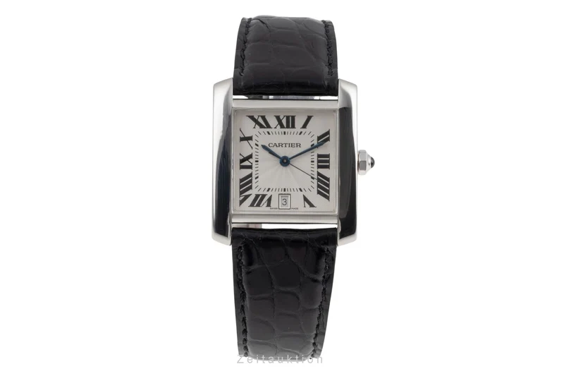 Cartier Tank Francaise 18 ct white gold automatic women's watch W50011S3 [2504406]