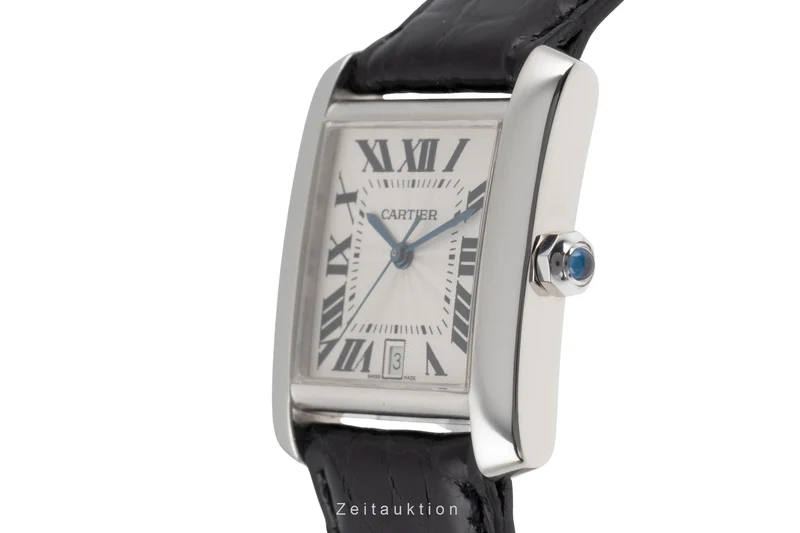 Cartier Tank Francaise 18 ct white gold automatic women's watch W50011S3 [2504406]
