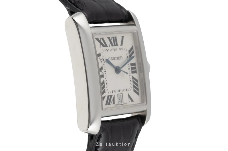 Cartier Tank Francaise 18 ct white gold automatic women's watch W50011S3 [2504406]