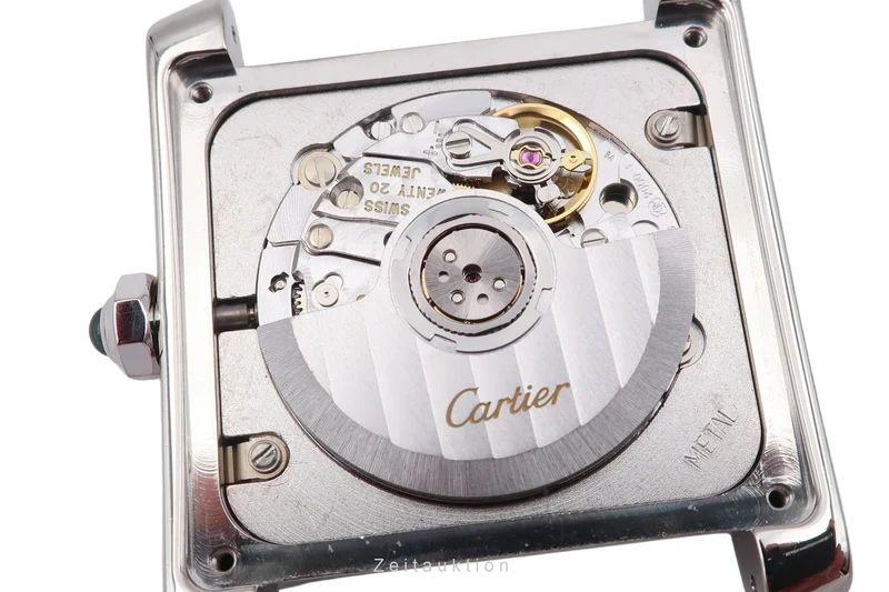 Cartier Tank Francaise 18 ct white gold automatic women's watch W50011S3 [2504406]