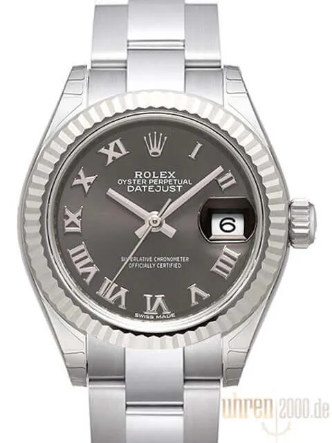 Rolex Datejust 28 279174 Rhodium Römisch