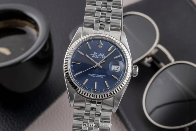 Rolex Datejust steel / white gold automatic men's watch 1601 Vintage [2500407]