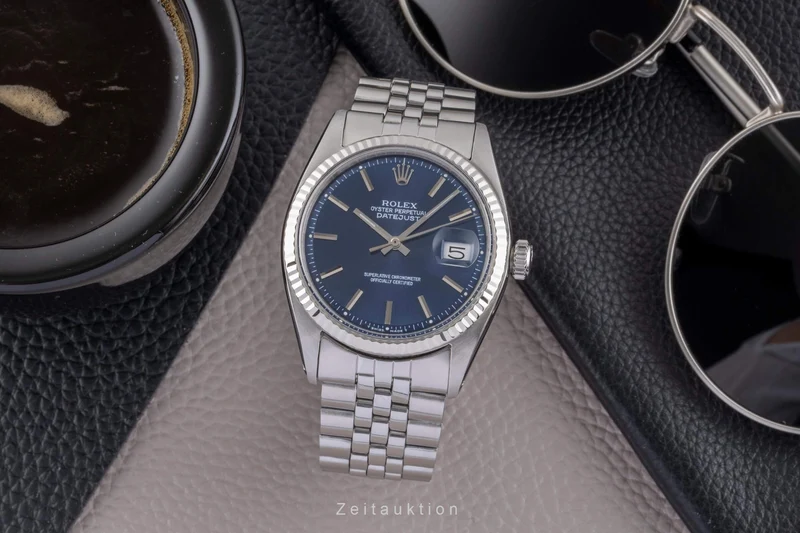 Rolex Datejust steel / white gold automatic men's watch 1601 Vintage [2500407]