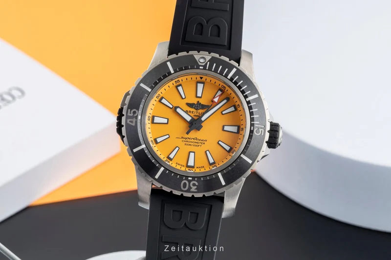 Breitling Superocean titanium automatic men's watch E17369 LP: 6600EUR [2505348]