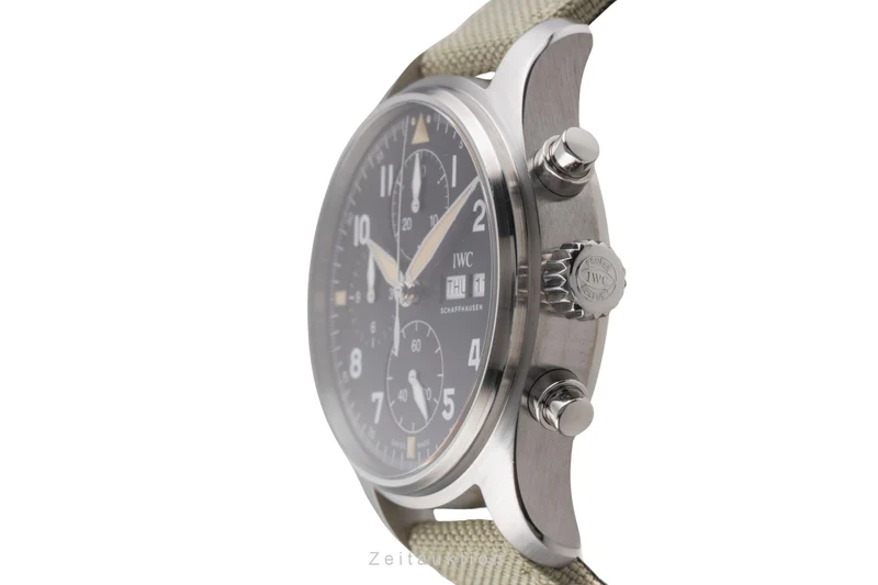 IWC Fliegerchronograph chronograph steel automatic men's watch IW387901 LP: 7300EUR [2504993]