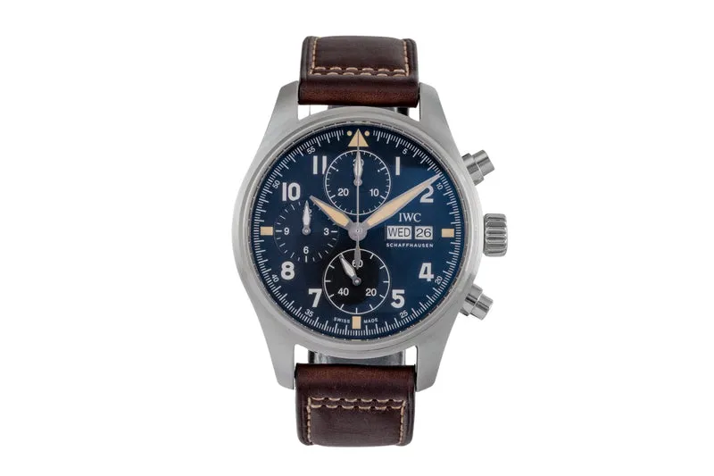 IWC Fliegerchronograph chronograph steel automatic men's watch IW387903 LP: 7700EUR [2505414]