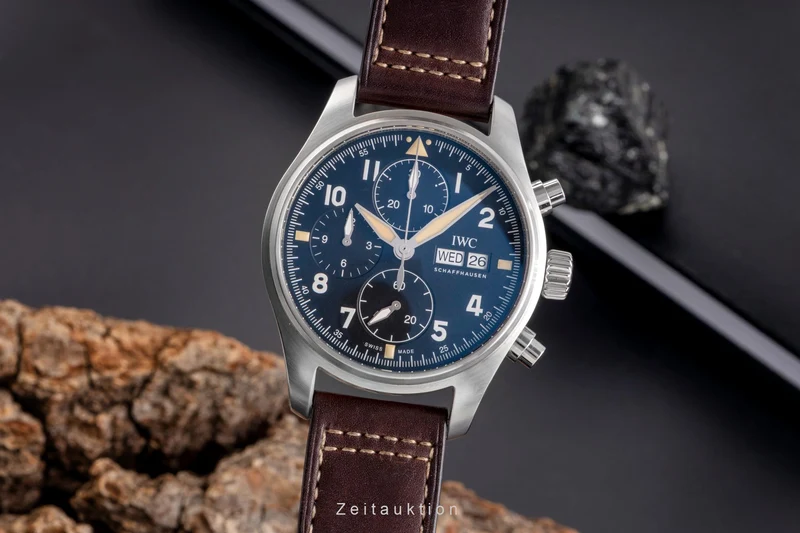 IWC Fliegerchronograph chronograph steel automatic men's watch IW387903 LP: 7700EUR [2505414]