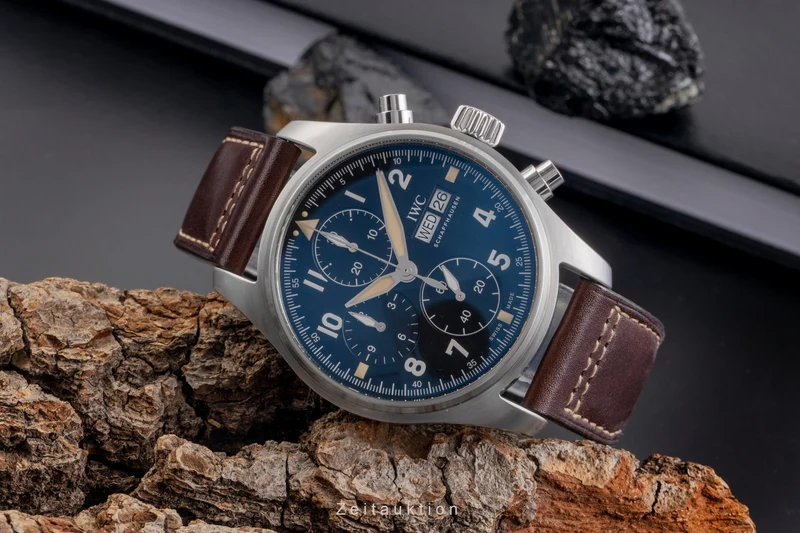 IWC Fliegerchronograph chronograph steel automatic men's watch IW387903 LP: 7700EUR [2505414]