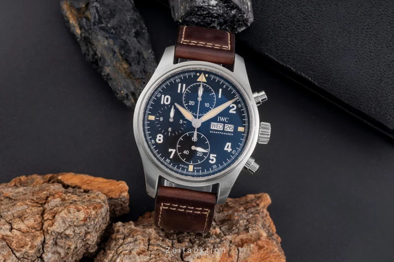 IWC Fliegerchronograph chronograph steel automatic men's watch IW387903 LP: 7700EUR [2505414]