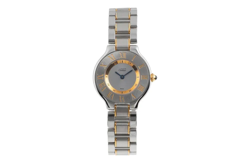 Cartier Ligne 21 gilt / steel quartz women's watch W10073R6 [2503543]