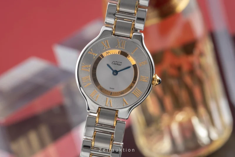Cartier Ligne 21 gilt / steel quartz women's watch W10073R6 [2503543]