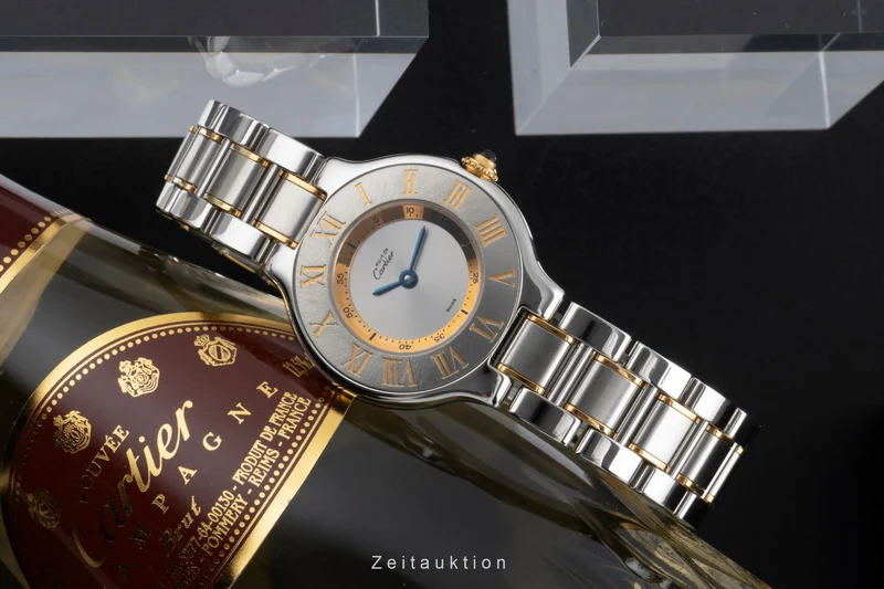 Cartier Ligne 21 gilt / steel quartz women's watch W10073R6 [2503543]