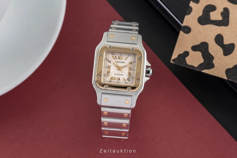 Cartier Santos steel / gold automatic women's watch W20045C4, 2423 [2504342]