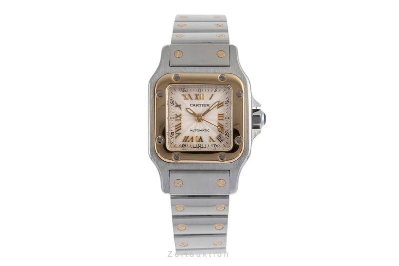 Cartier Santos steel / gold automatic women's watch W20045C4, 2423 [2504342]