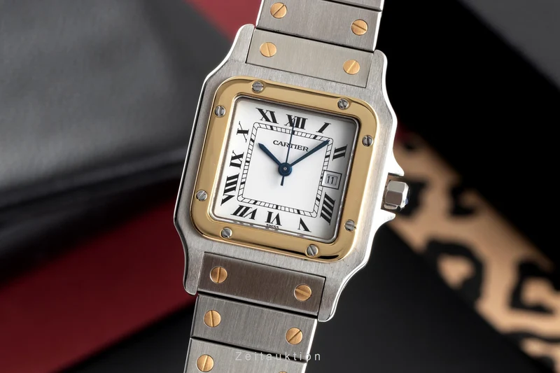 Cartier Santos steel / gold automatic men's watch 2961 [2504781]