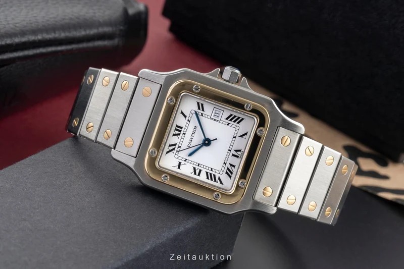 Cartier Santos steel / gold automatic men's watch 2961 [2504781]