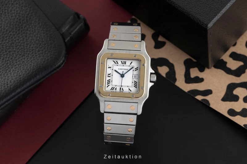 Cartier Santos steel / gold automatic men's watch 2961 [2504781]