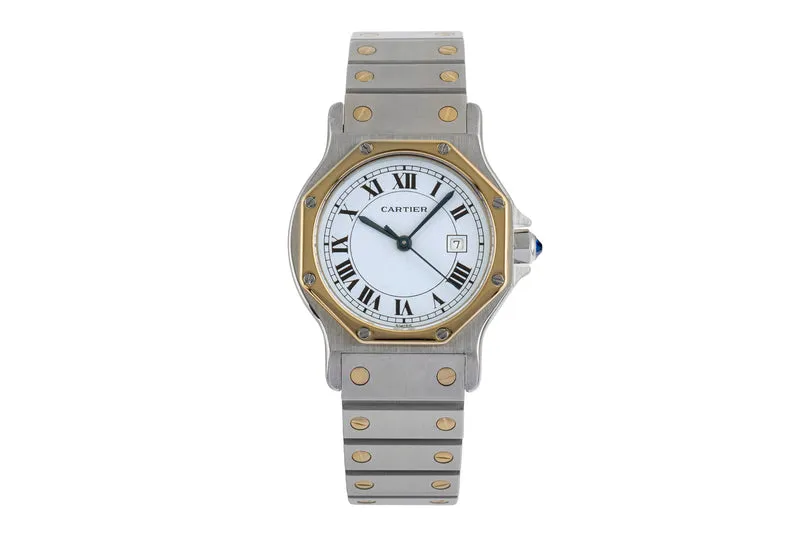 Cartier Santos steel / gold automatic women's watch 2966 [2504565]