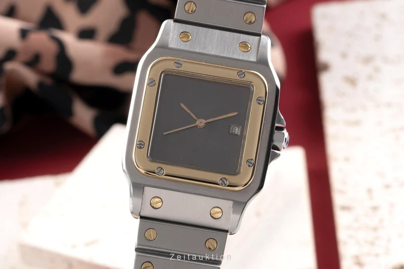 Cartier Santos steel / gold automatic men's watch 2961 [2505181]