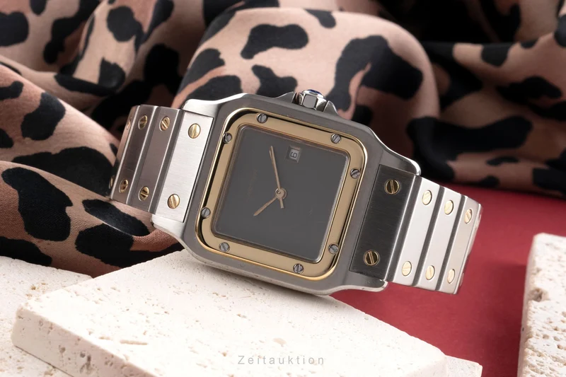 Cartier Santos steel / gold automatic men's watch 2961 [2505181]