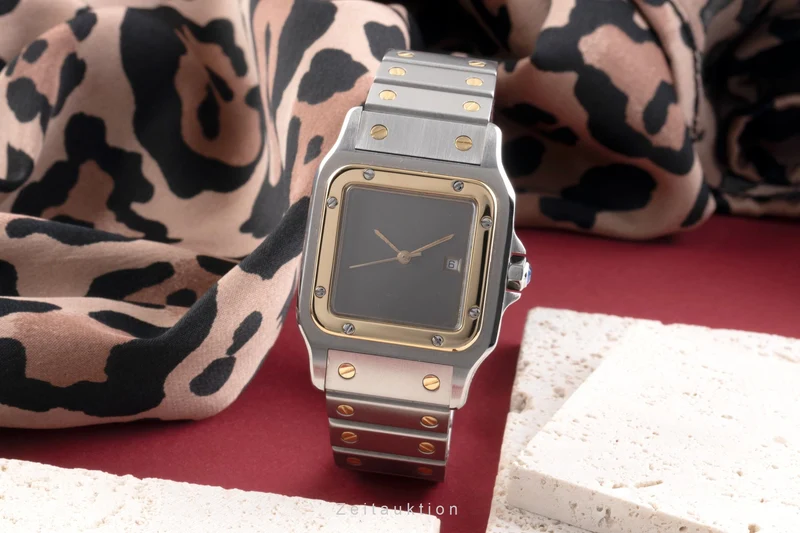 Cartier Santos steel / gold automatic men's watch 2961 [2505181]