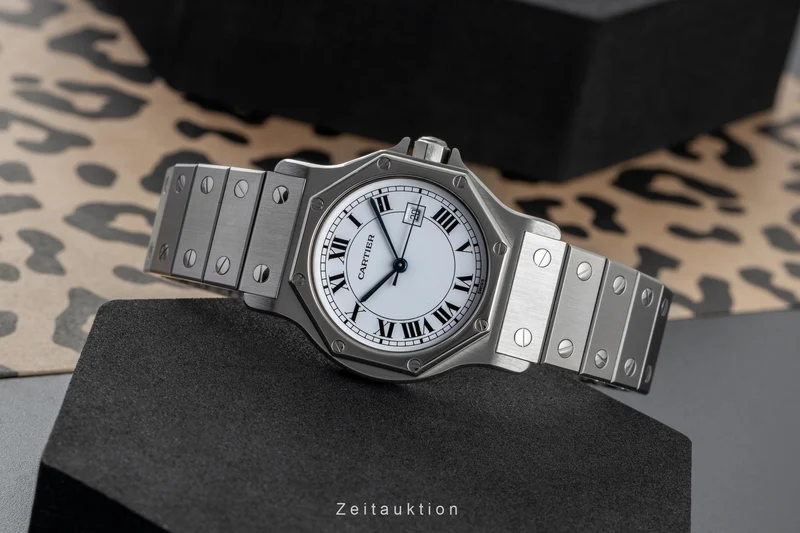 Cartier Santos steel automatic unisex 2965, 81037188 [2503897]