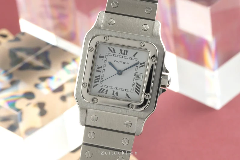 Cartier Santos steel automatic men's watch 2960 [2504220]