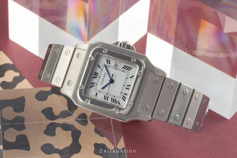 Cartier Santos steel automatic men's watch 2960 [2504220]