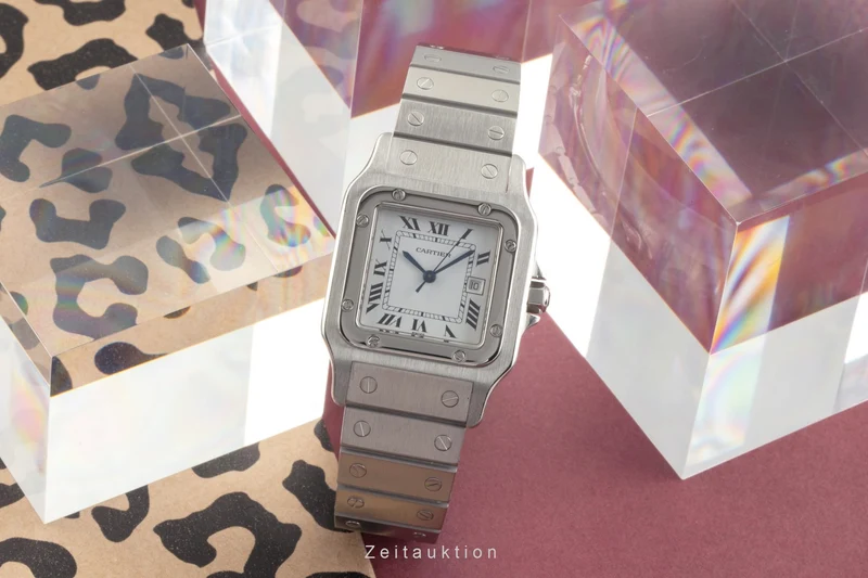 Cartier Santos steel automatic men's watch 2960 [2504220]