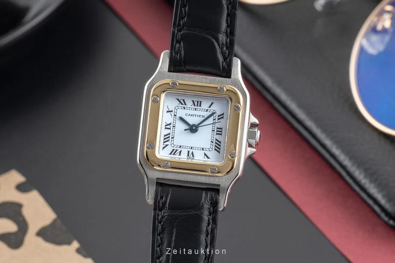 Cartier Santos steel / gold automatic women's watch 0902 [2503618]